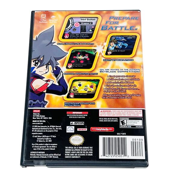 Beyblade: V Force – Super Tournament Battle Nintendo GameCube, 2002 Case Disc - Picture 2 of 4